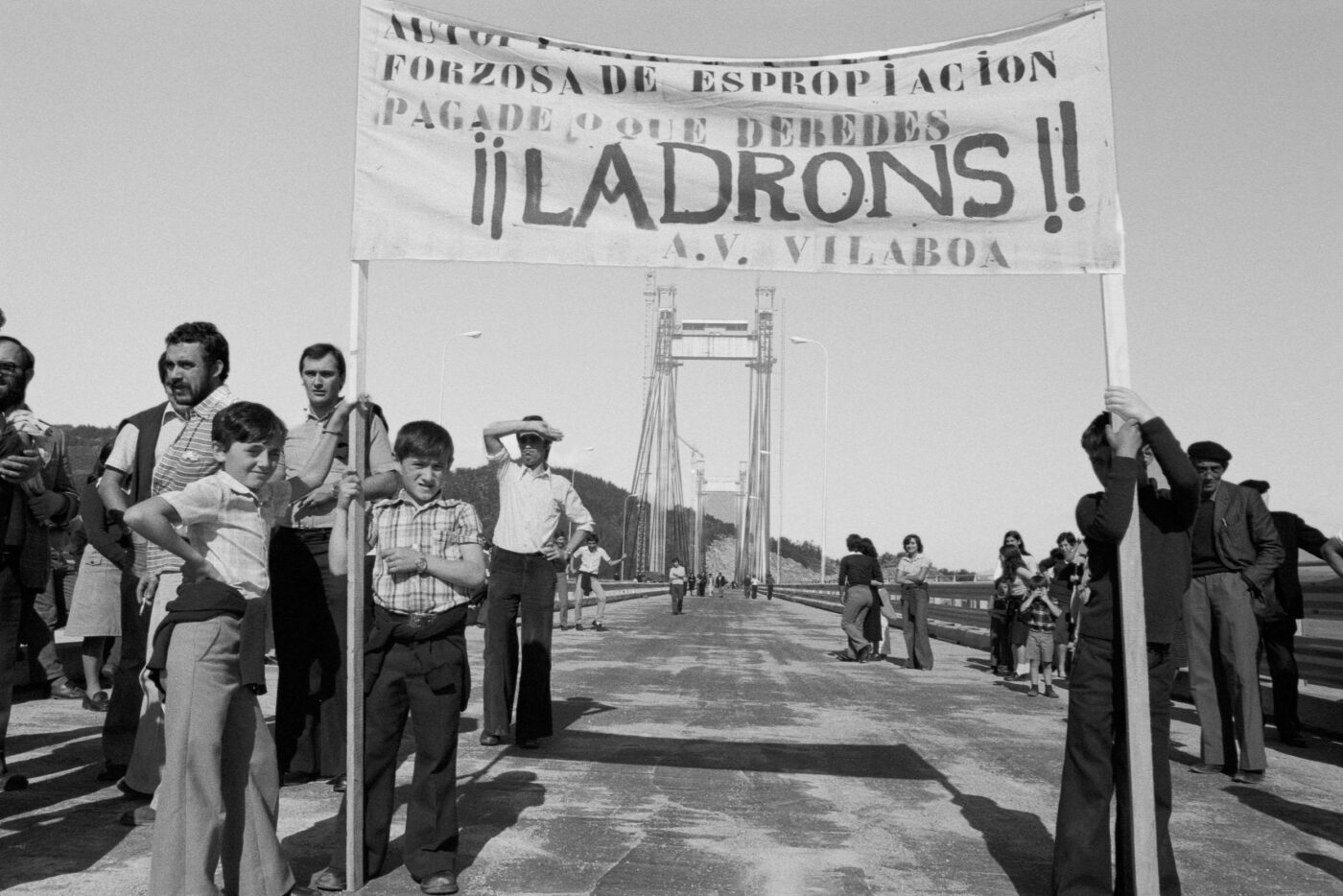 Photographic Social Vision - Movilizaciones contra la construcción de la autopista del Atlántico. Rande. Vigo, 1977