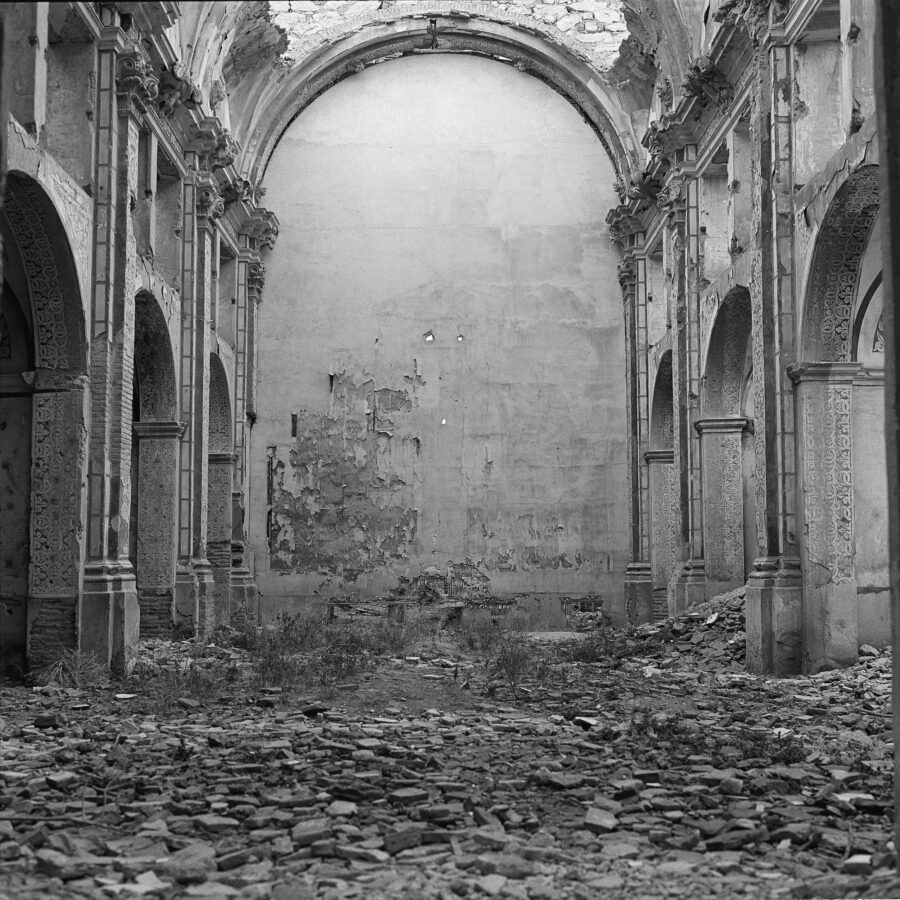 Photographic Social Vision - Church of Belchite. Zaragoza, 1984