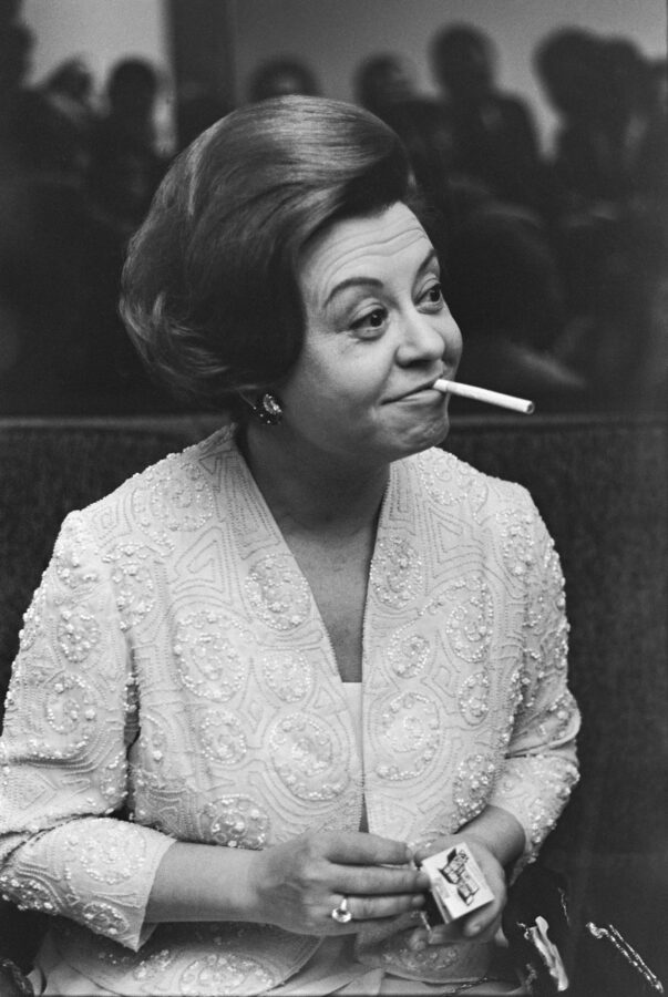 Photographic Social Vision - La actriz Giulietta Masina una rueda de prensa. Barcelona, 1966