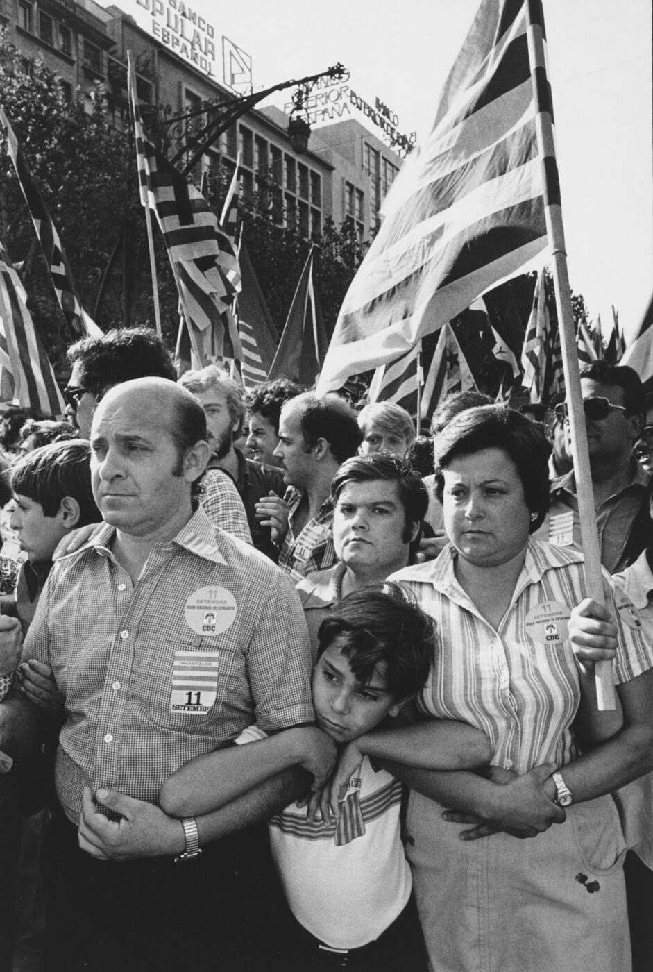 Photographic Social Vision - Primera Diada en Barcelona después del  franquismo,11 de septiembre de 1977